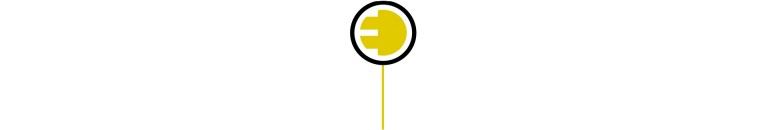 мини електрически – разделителна линия – електрическо лого