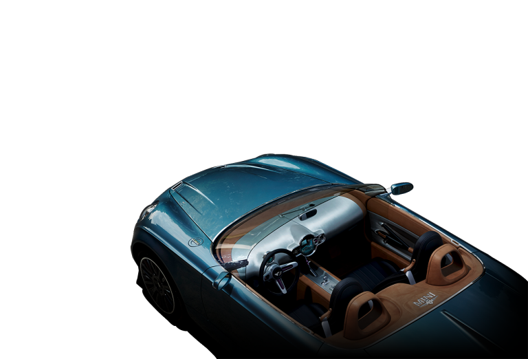 MINI Superleggera Vision – профил отгоре/по диагонал