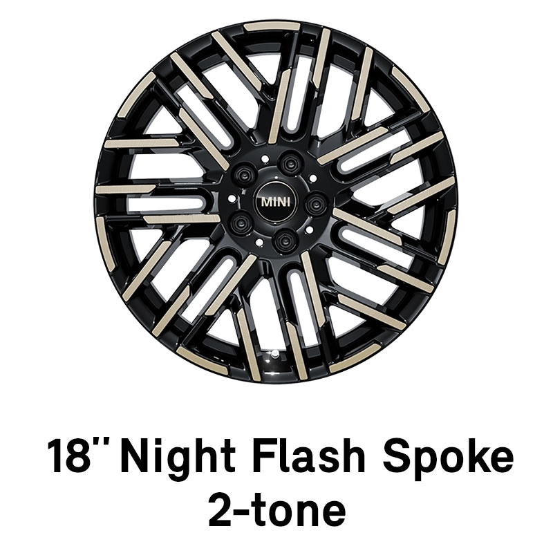 MINI - оборудване - 18" джанти Night Flash Spoke 2-tone