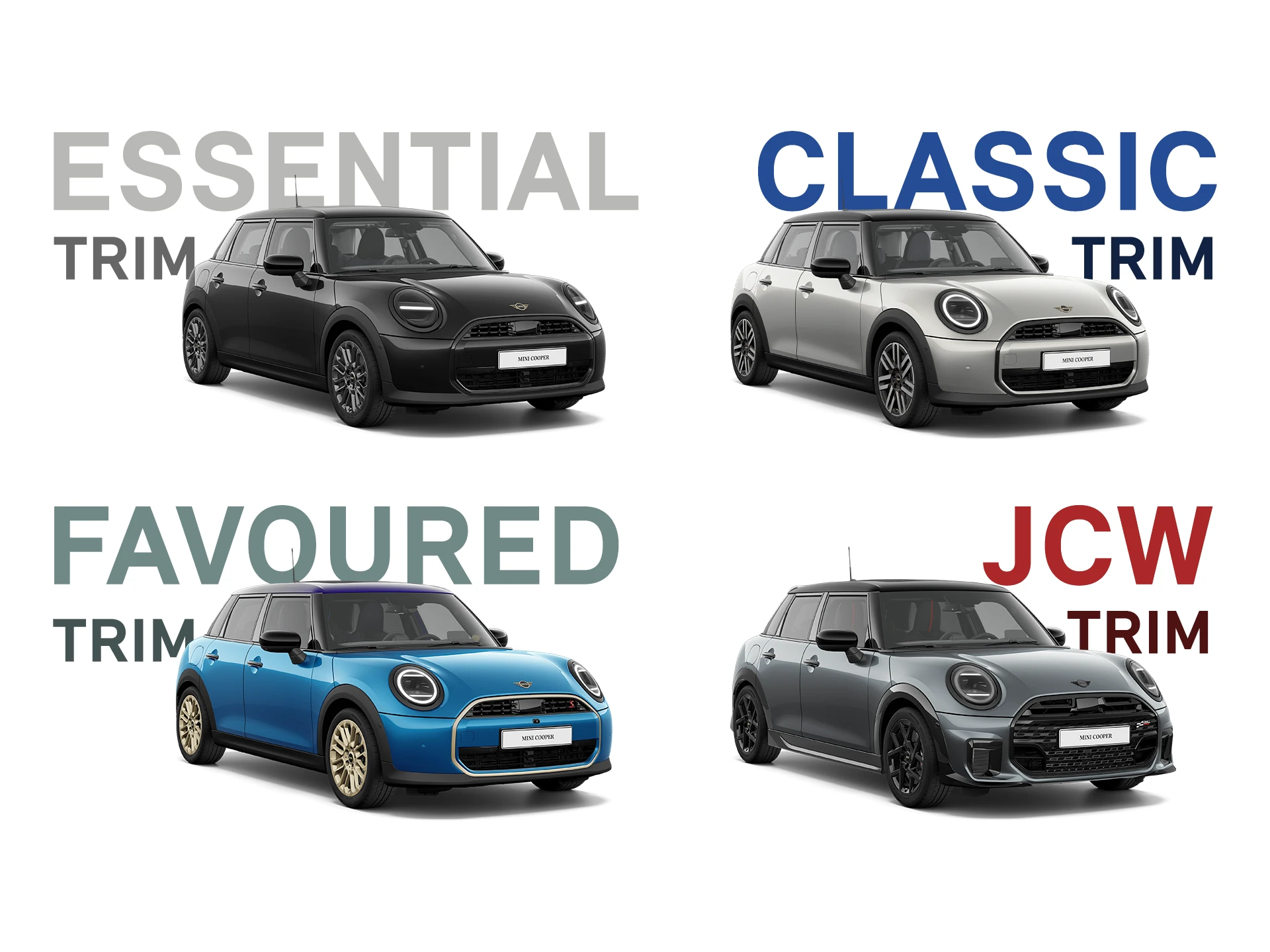 MINI cooper 5 врати - TRIM Collage