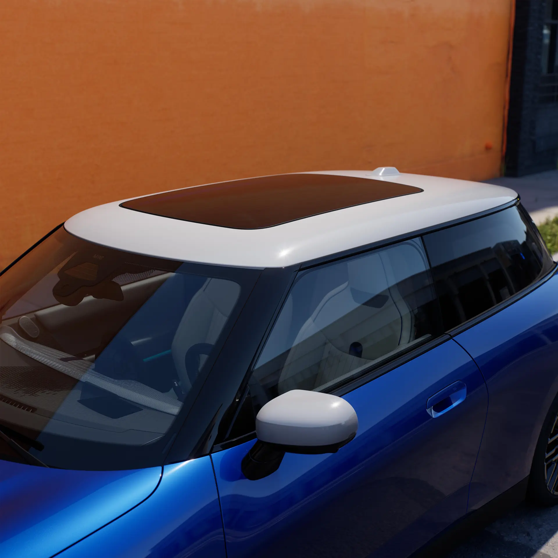 Напълно електрическо MINI Cooper - покрив