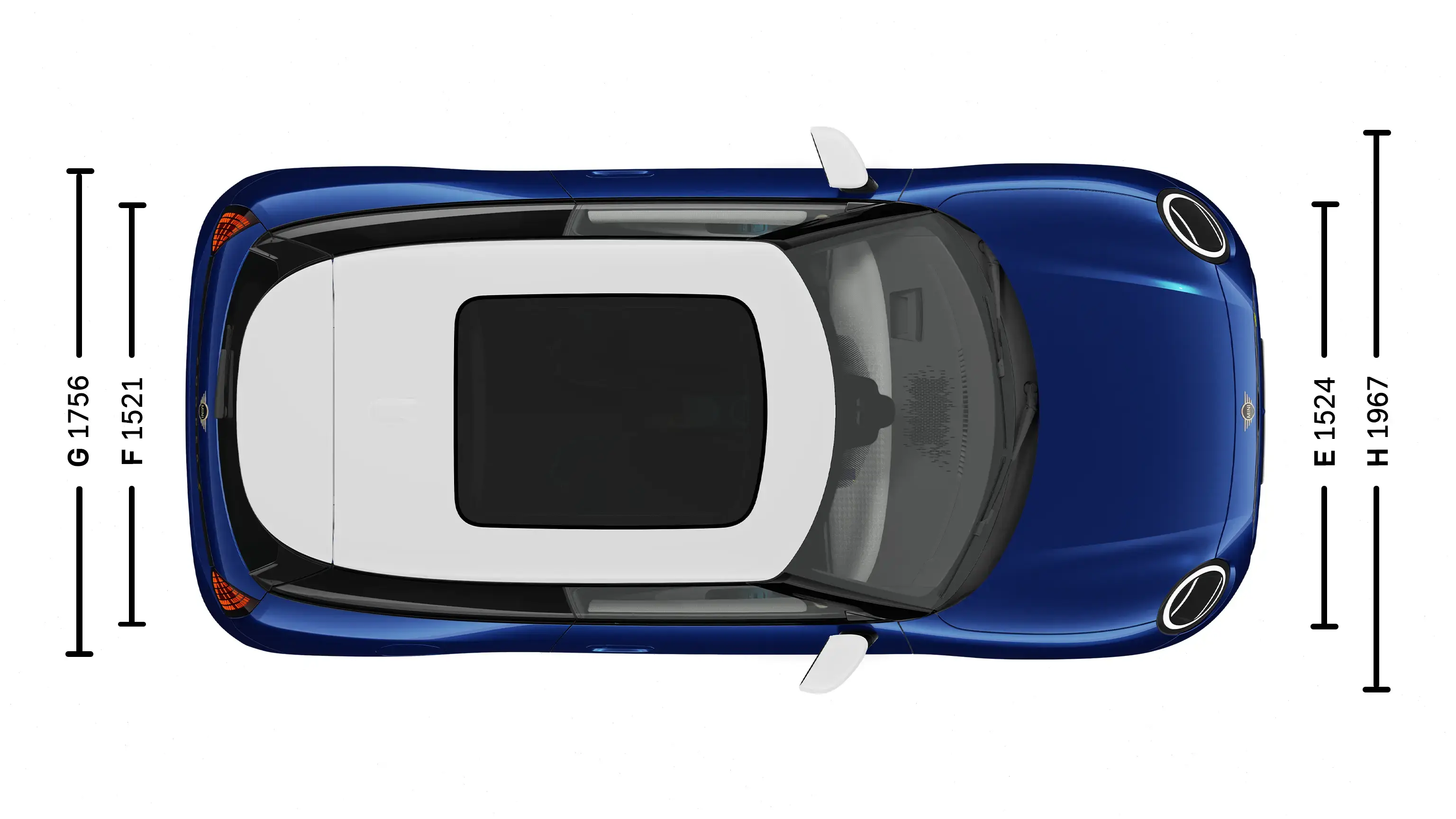 Напълно електрическо MINI Cooper размери нагоре