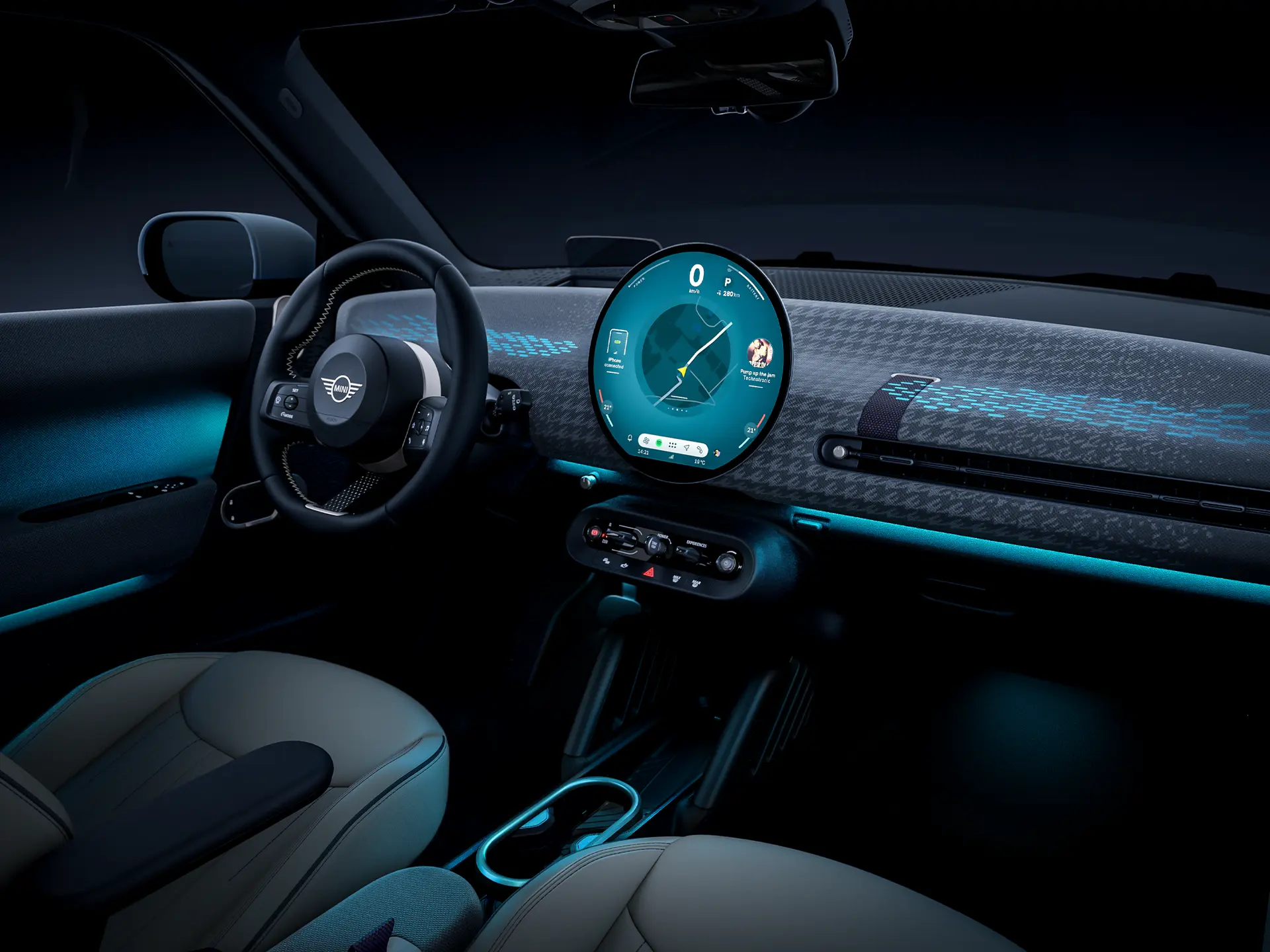 Напълно електрическо MINI Cooper - интериор изживяване