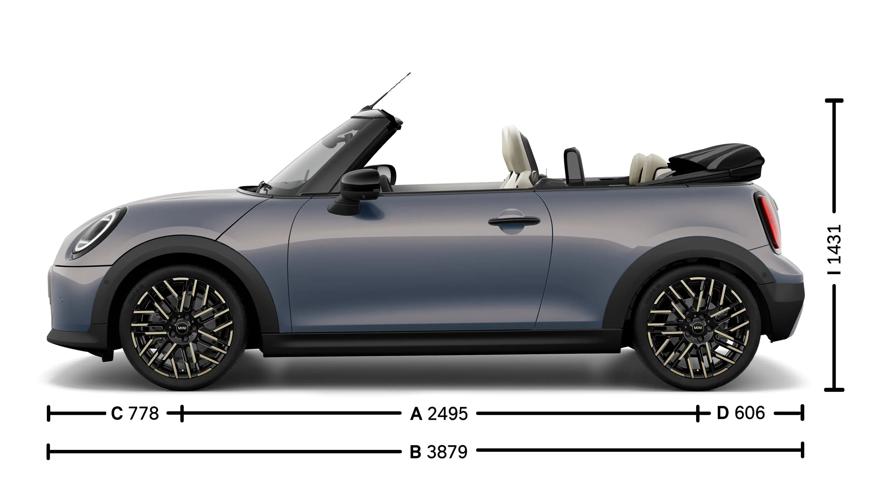 MINI Cooper Cabrio - размери - intro image