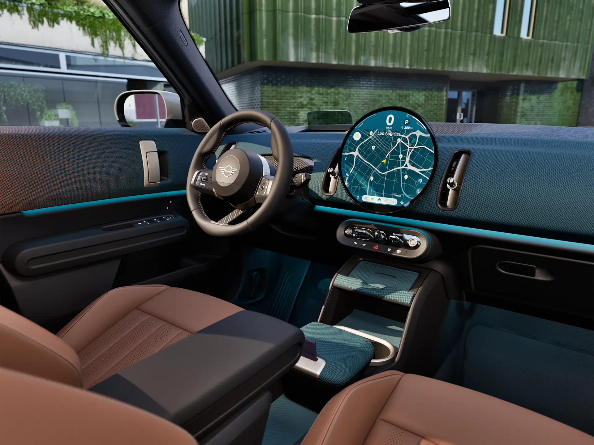 Напълно електрическо MINI Countryman вътрешен дизайн