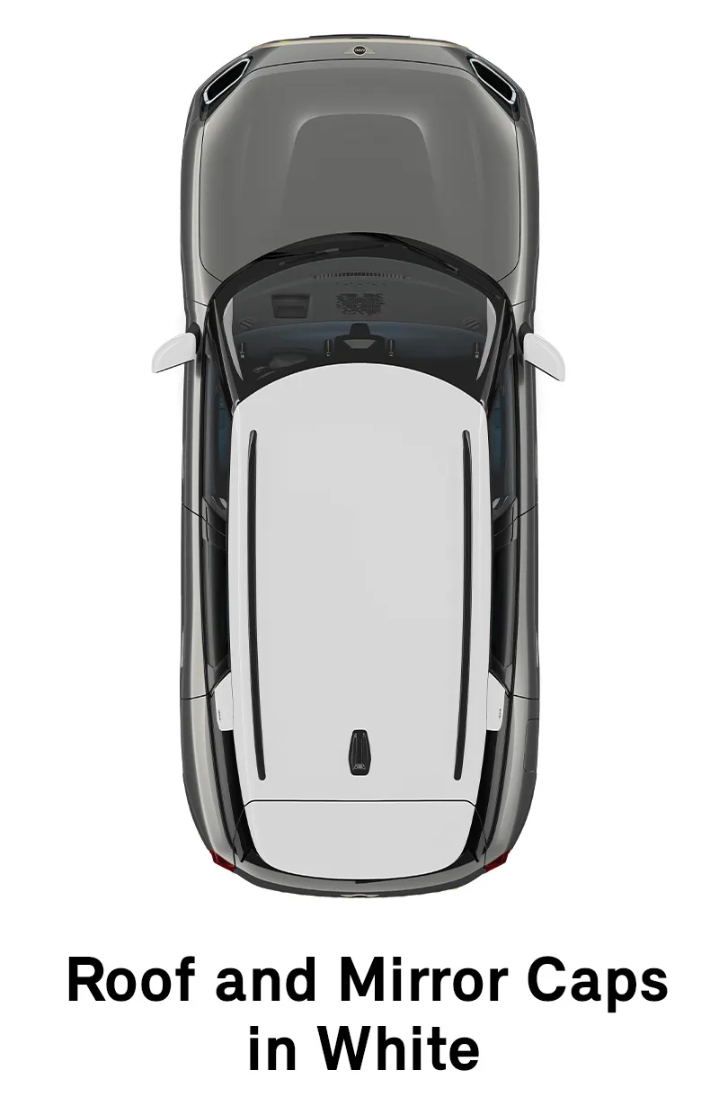  MINI - оборудване - favoured style покрив и огледала в бяло