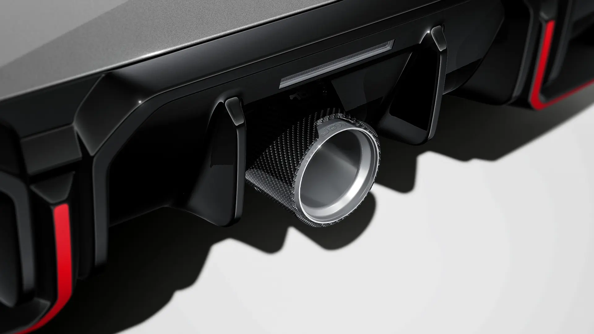 JCW аксесоари - JCW заден дифузор в черен гланц.