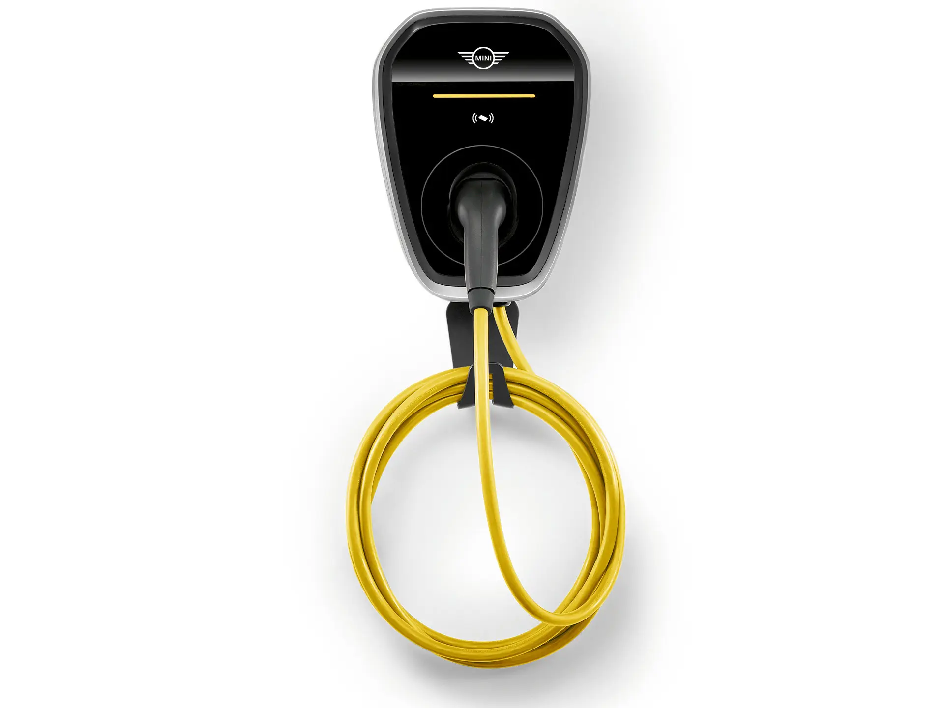 MINI Wallbox Plus за домашно зареждане с до 22 кВт, стенен монтаж.