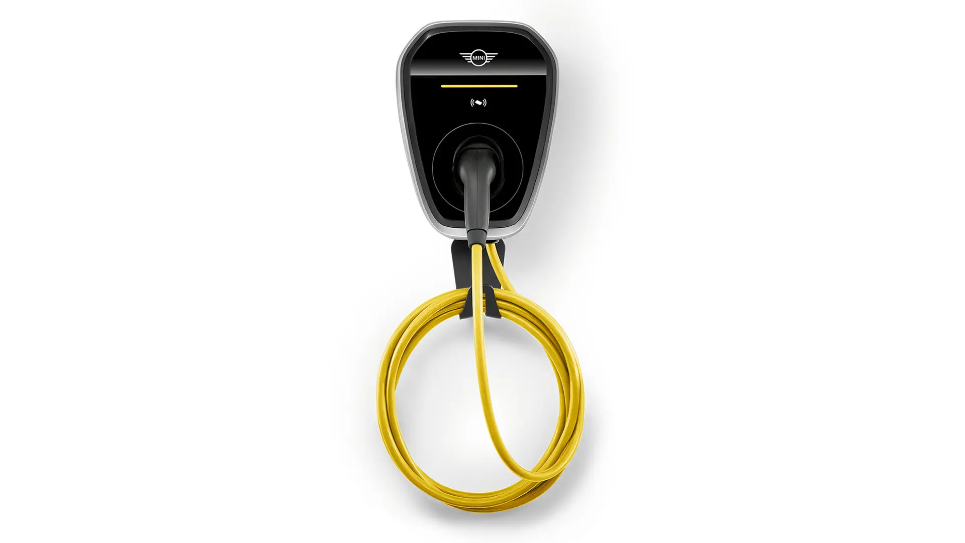 MINI Wallbox Plus за домашно зареждане с до 22 кВт, стенен монтаж.